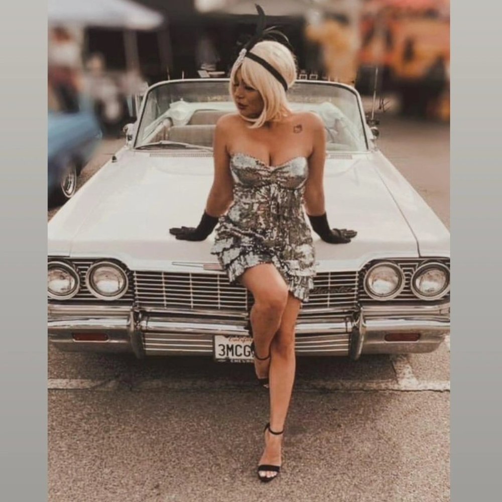 Silver Sequin Mini - image 1